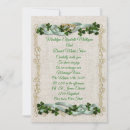 Recherche de shamrocks irlandais invitations Élégant