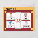 Recherche de lettres alphabétiques cartes postales Pour enfants