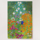 Recherche de peintures de klimt puzzles Jardin fleuri