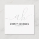 Recherche de monogramme manuscrit cartes visite Minimaliste