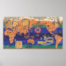 Zoek naar historische wereldkaart posters Reiskaarten