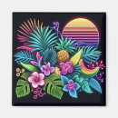 Recherche de fruits tropicaux magnets Coloré