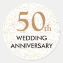 Recherche de cinquantième anniversaire mariage autocollants Typographie