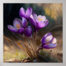 Zoek naar krokus posters Paarse bloemen