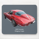 Recherche de corvette tapis souris Rouge