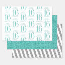 Recherche de turquoise aqua papier cadeau Pour elle