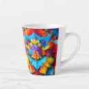 Recherche de mandala floral tasses Coloré