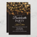 Zoek naar glitter bachelorette party uitnodigingen Zwart en goud