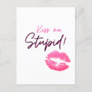 Zoek naar kus me briefkaarten Roze lippen