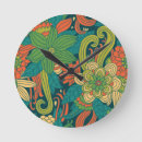 Recherche de motif floral horloges Couleur