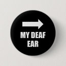 Recherche de sourd dans une oreille badges Asl