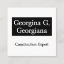 Recherche de logo construction cartes visite Simple