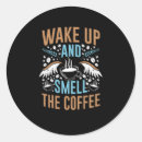 Recherche de café drôle autocollants Caféine