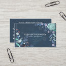 Recherche de feuille coloré cartes visite Bleu