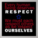 Recherche de respect posters Bleu