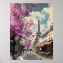 Recherche de tour eiffel rose posters Romantique