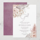 Recherche de mauve baby shower invitations Rose poussiéreux