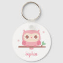 Recherche de hibou rose porteclés Mignon
