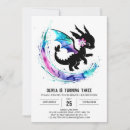 Zoek naar dragon birthday uitnodigingen Sprookje