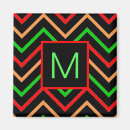 Recherche de vert rouge magnets Monogramme