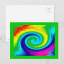 Recherche de arc en ciel abstrait cartes postales Vert