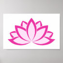 Recherche de fleur de lotus rose posters Symbole