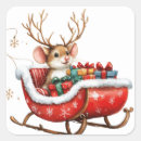Zoek naar leuke muizen stickers Kerstmis
