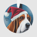 Zoek naar santa basset hound ornamenten Hond