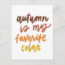 Recherche de couleurs chute cartes postales Vibes d'automne