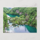 Recherche de lacs de plitvice cartes postales Vert