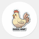 Zoek naar cartoon kip stickers Schattig