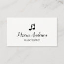 Recherche de vocalist cartes visite Professeur de musique