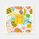 Recherche de motif fruits serviettes Monogramme