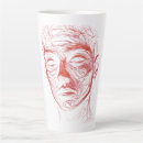 Recherche de abstrait de visage tasses Moderne