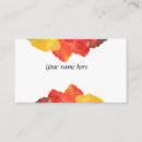 Recherche de arbres colorés cartes visite Feuille