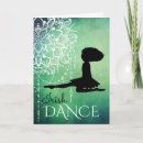 Recherche de sauts de danse vœux cartes Danseuse