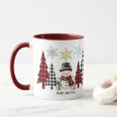 Recherche de arbre de sapin tasses Bonhomme de neige
