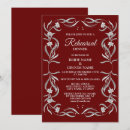 Recherche de rouge argent invitations Rustique