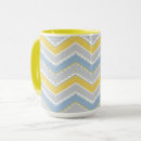 Recherche de zigzag bleu tasses Jaune