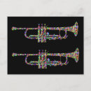 Recherche de musical instruments cartes postales Trompette
