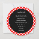 Recherche de pois rouge et blanc invitations Points