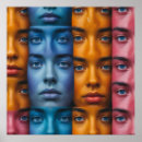 Recherche de visage coloré posters Visages