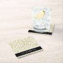 Recherche de leopard dessous de verres Parties scintillant or