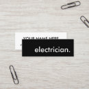Recherche de électriciens cartes visite Customer