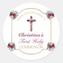 Recherche de first communion autocollants Floral