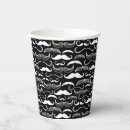 Recherche de motif de moustache assiettes en papier Aristocrate