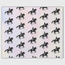 Recherche de silhouette de cheval papier cadeau Cheval et cavalier