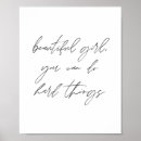 Recherche de belle fille posters Moderne