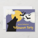 Recherche de moon halloween invitations Chauves souris