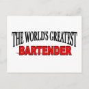Recherche de barman cartes postales Bars